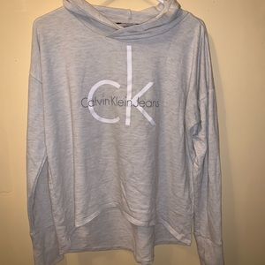 Calvin Klein womens long sleeve shirt with hood